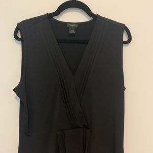 Ann Taylor Factory Black Peplum Top - Large